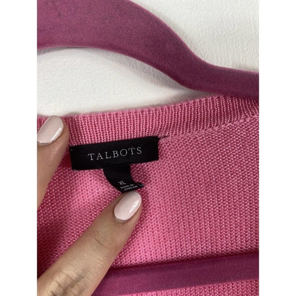 Talbots Pink Women's Cardigan Sweater - Picture 4 of 6